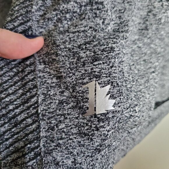 NIKE GOLF Dri-Fit Half Zip Top Shirt Long Sleeve Seamless Grey Blk Men's Medium - Picture 14 of 14